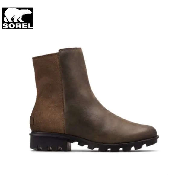 Sorel Phoenix Zip Boots Waterproof in Brown Size 7 - Picture 1 of 14